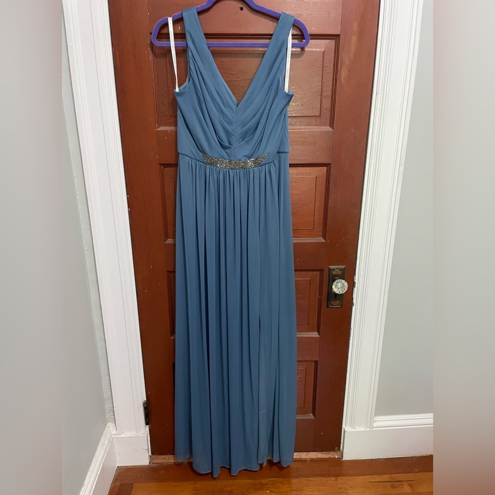 David’s Bridal - Steel Blue - Bridesmaids - Size 10 - Unaltered